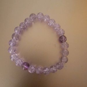 Light purple beaded bracelet